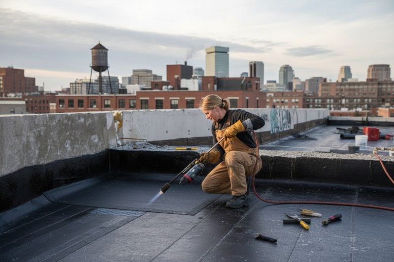 What To Expect During A Professional Tar Roof Torchdown Repair